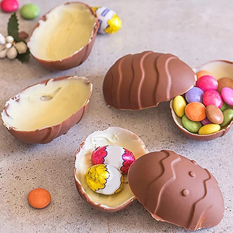 复活节6连彩蛋奇趣蛋慕斯蛋糕模DIY脆皮巧克力蜡烛硅胶烘焙工具