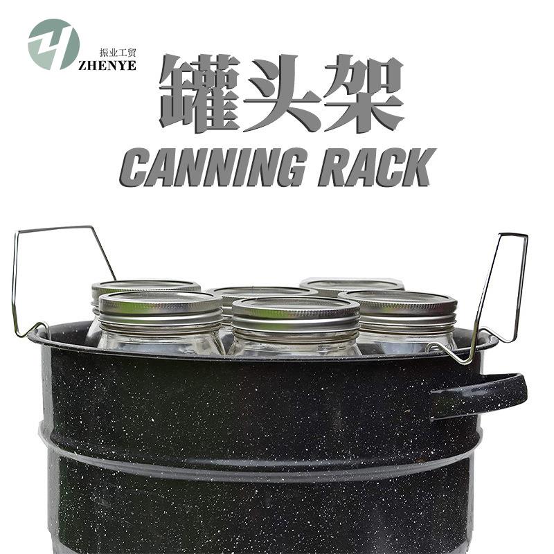 Amazon跨境热销不锈钢罐头架小型罐装架提瓶夹储藏架罐头钳2件套