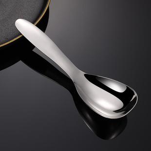 304不锈钢地主勺大号公勺分菜勺子家用饭勺亮光调羹礼品汤壳