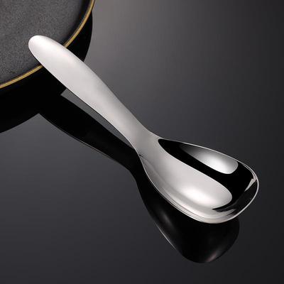 304不锈钢地主勺大号公勺分菜勺子家用饭勺亮光调羹礼品汤壳