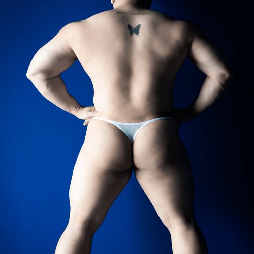 MenToo超薄透裸感白色丁字男内裤