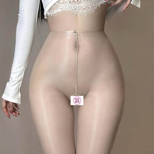 小怪兽无腰边透明一线开裆性感丝袜油光连裤袜