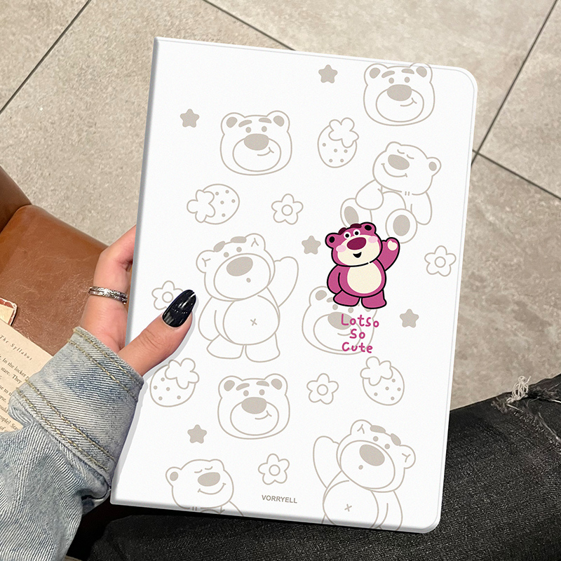 草莓熊iPad保护套防摔硅胶软壳