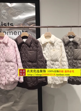 商场同款2025冬季新款直筒短款轻薄羽绒服女BDS4RD3151藤蔓下