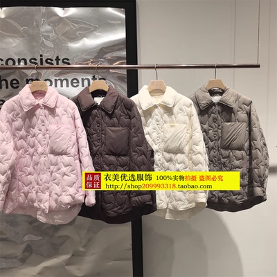 商场同款2025冬季新款直筒短款轻薄羽绒服女BDS4RD3151藤蔓下