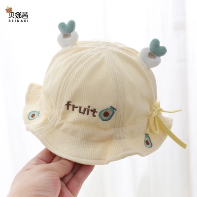 婴儿防晒帽子夏季薄款新生儿胎帽宝宝男婴幼儿遮阳防晒盆帽休闲帽