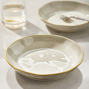 盘子家用菜盘一套高级感陶瓷盘子釉下彩深盘轻奢碟子餐盘碗碟餐具