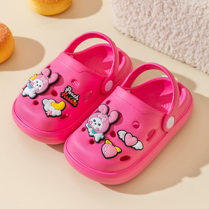 可爱儿童洞洞鞋男童女童夏季室内外防滑防撞公主宝宝婴幼儿凉拖鞋
