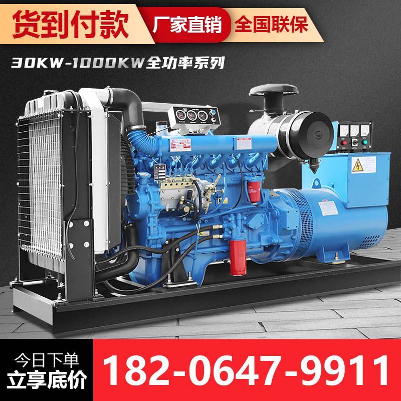 潍坊30/50/75/100/120/150/600KW千瓦柴油发电机组养殖380V三相电