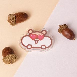 奶茶鼠 想法亚克力夹子桌面摆件创意便签夹办公室收纳夹照片夹