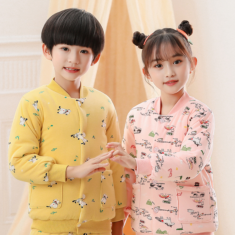 中大童冬季加厚保暖纯棉花棉袄