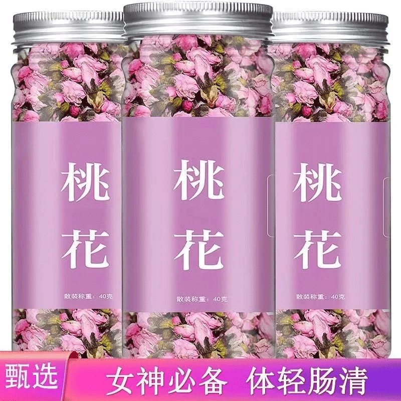 桃花干新货新花优选泡水干桃花2023年正品官方旗舰店玫瑰花茶宿便