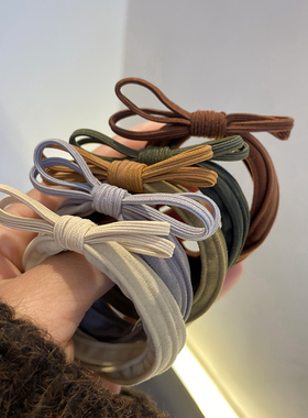 韩版蝴蝶结发圈高弹耐用无缝毛巾圈少女皮筋ins网红发绳丸子头绳