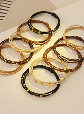 头绳2025年新款高弹力耐用简约橡皮筋扎头皮套发圈女马尾发绳气质