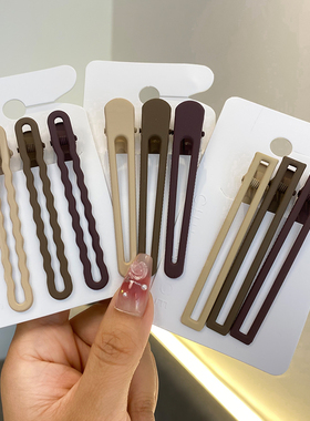 无痕鸭嘴碎发夹2025新款高端刘海夹侧边夹发卡一字夹子女头饰卡子