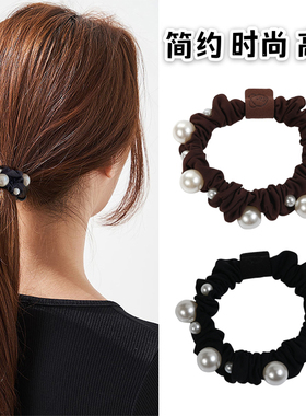 高级感布圈扎马尾头绳女韩系发圈2025新款皮筋女扎头丸子头绳头饰