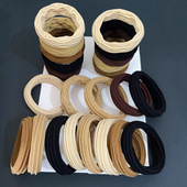 高弹力加粗无缝发圈扎马尾头绳女扎头橡皮筋耐用高颜值不伤发发绳