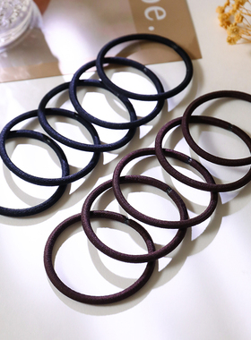 头绳女高弹发圈耐用扎头发橡皮筋黑色基础简约韩版2025年新款发绳