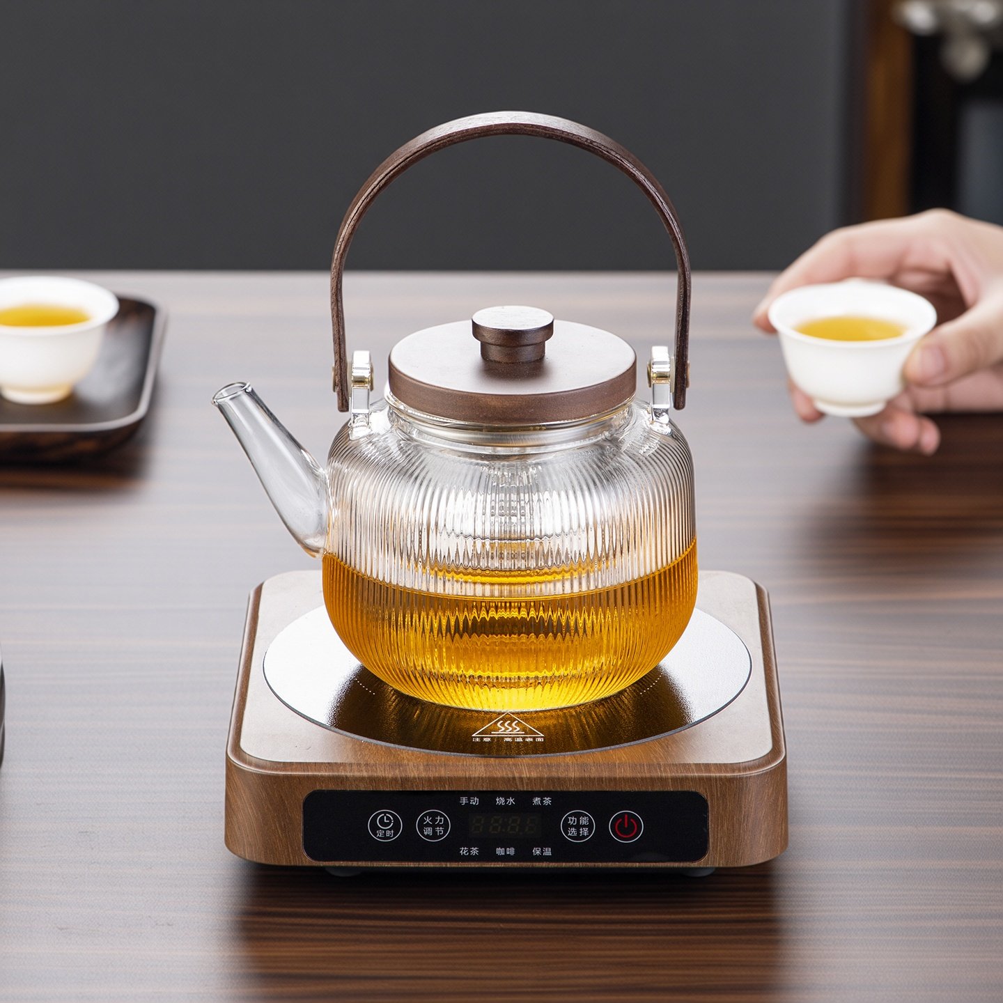 玻璃提梁壶0.8L煮茶器电陶炉烧水壶茶具茶炉家用泡茶电热煮茶炉,餐饮具,煮茶炉,淘宝优惠券,粉丝福利购,淘宝优惠卷