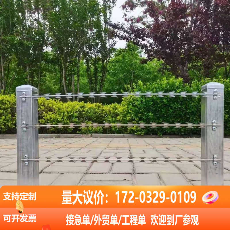 围墙加高防爬刺不锈钢直线型刀片刺绳镀锌加厚刺条刺网