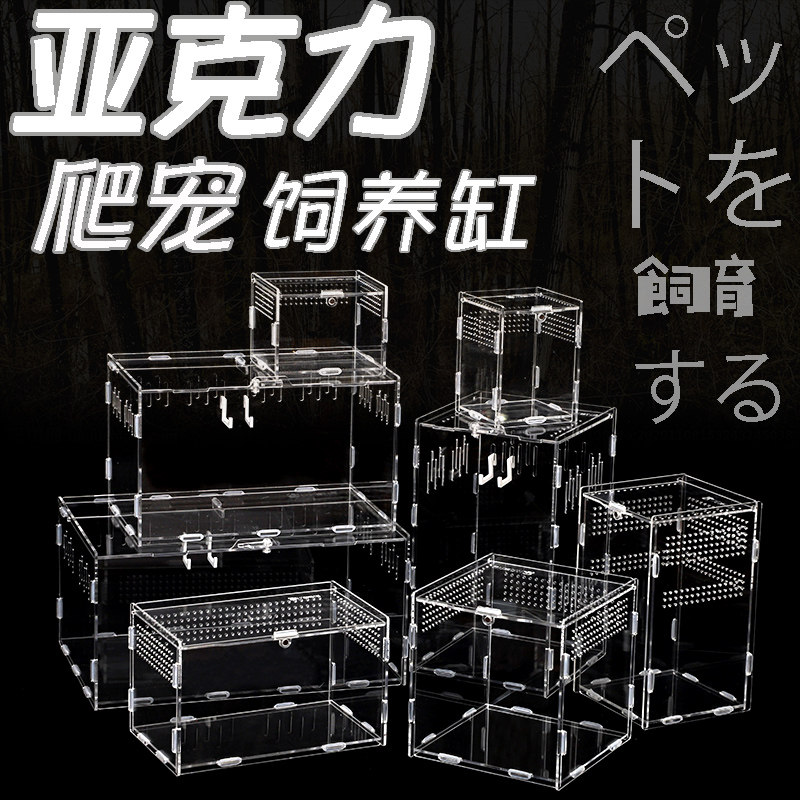 蝎子透明拼装亚克力爬虫饲养盒