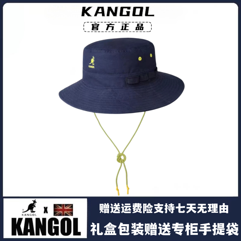 kangol帽子袋鼠正品代购四季出行防晒遮阳休闲时尚登山渔夫抽绳帽-封面