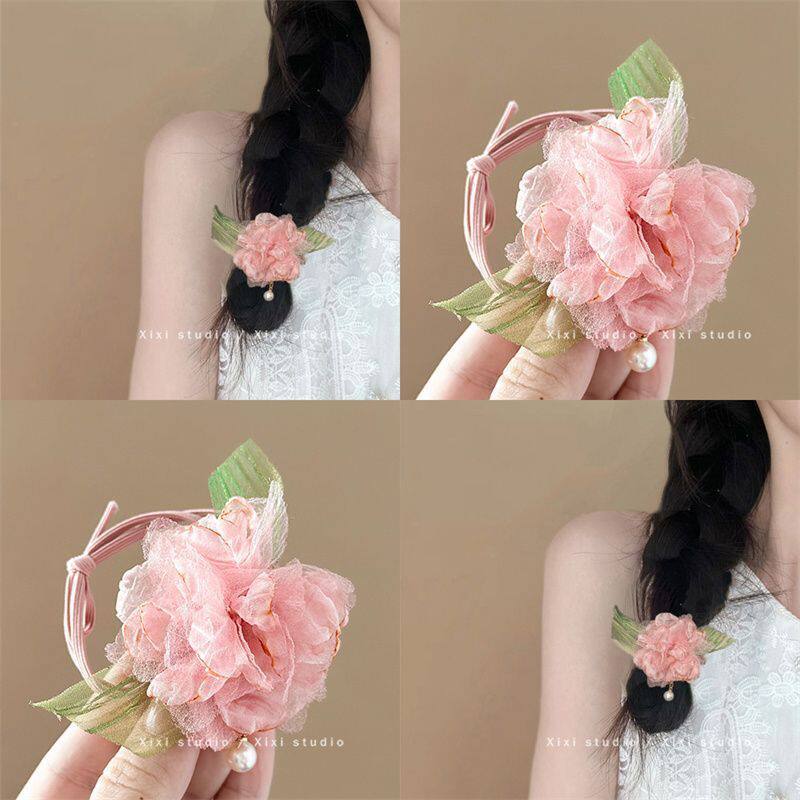 甜美新款少女花朵发圈时尚马尾气质头绳高弹力丸子头发超仙皮筋,饰品/流行首饰/时尚饰品新,发饰,淘宝优惠券,粉丝福利购,淘宝优惠卷