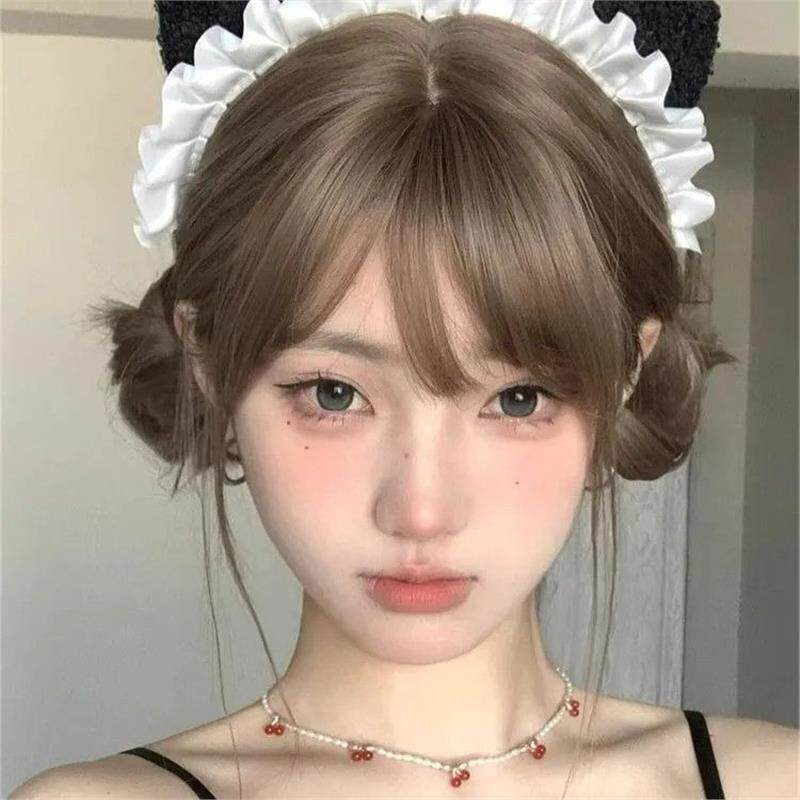 日系lolita黑白猫咪女仆发箍图片