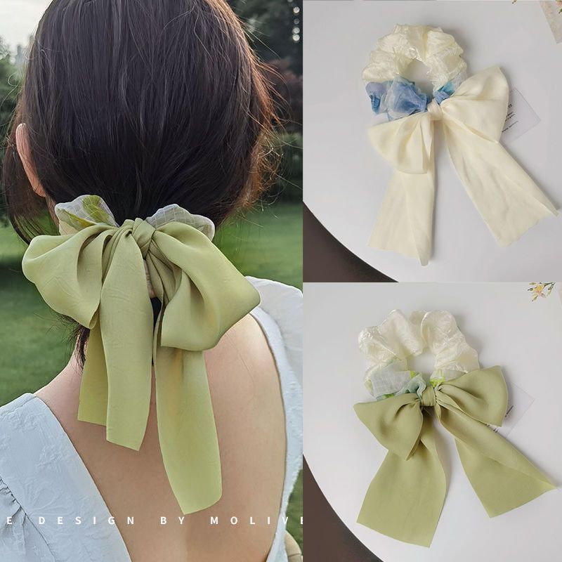 少女蝴蝶结飘带大肠发圈发圈少女