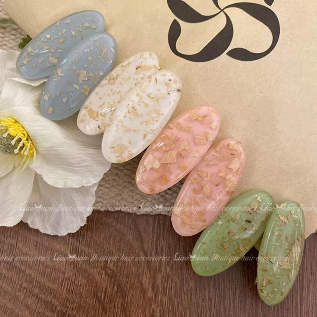 清新乖巧~2个刘海发夹女前额碎发卡2024新款高端侧边鸭嘴夹子头饰