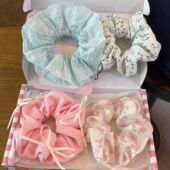 韩系小碎花高级手作发绳 小清新大肠发圈 清花漫野 RaspBerry