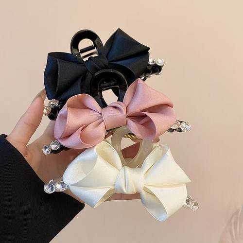 小清新森系蝴蝶结结发夹