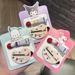 鸭嘴发夹可爱发饰卡通侧边刘海发卡 趣味ins风轻奢少女颜料新款