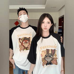 特別 新款 套裝 女裝 潮牌純棉T恤半袖 2024夏款 超火短袖 情侶裝 時尚