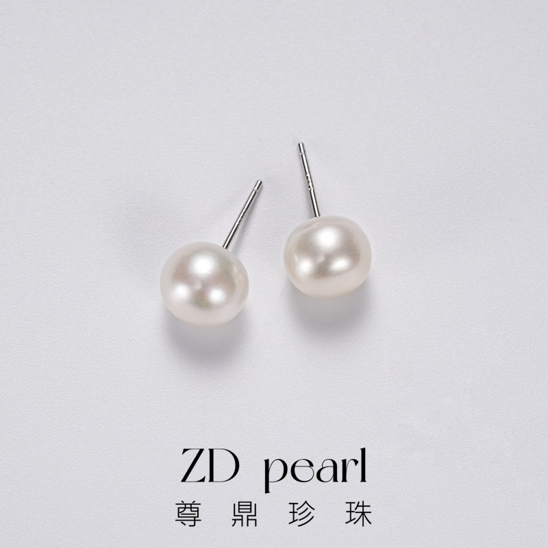 尊鼎珍珠-S925银淡水珍珠馒头耳钉-9-10mm,珠宝/钻石/翡翠,耳饰,淘宝优惠券,粉丝福利购,淘宝优惠卷