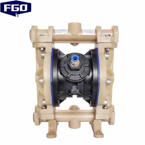 FGO气动隔膜泵耐强腐蚀氟塑料PVDF+F46特氟龙QBY3-15FFDN151m?/h