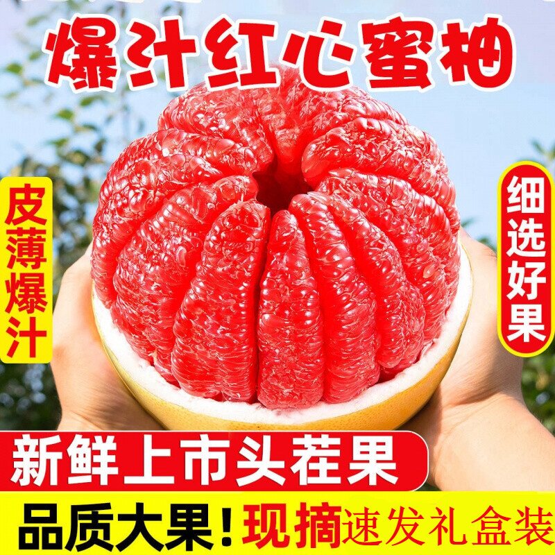 应当季福建平和三红柚红心柚琯溪柚子