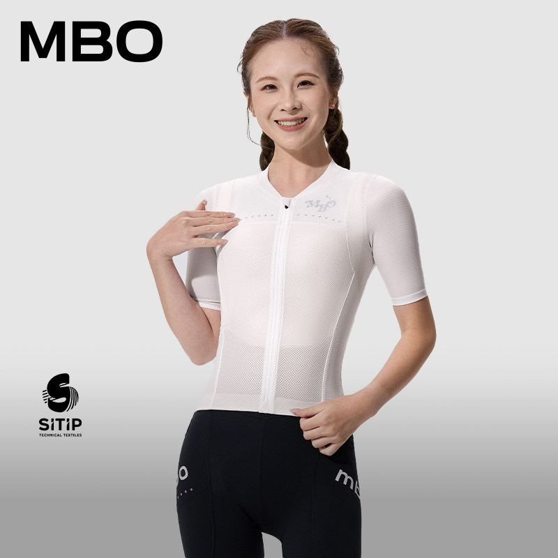 MBO 女子Y2K甜酷风轻薄短袖骑行服 C716 户外运动上衣春夏新款