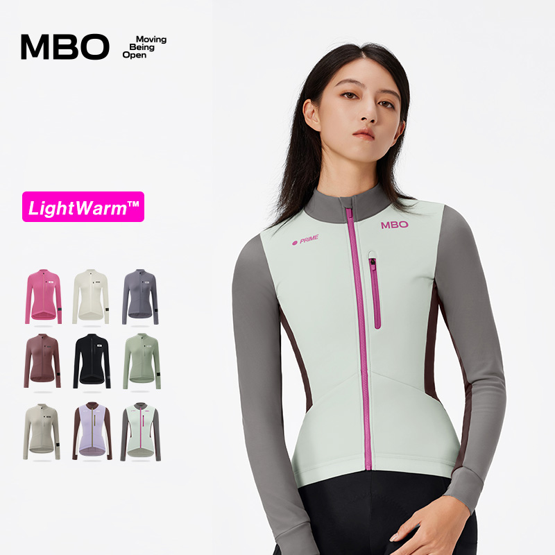MBO LightWarm™女子秋冬轻暖百搭抓绒骑行服C171保暖运动上衣