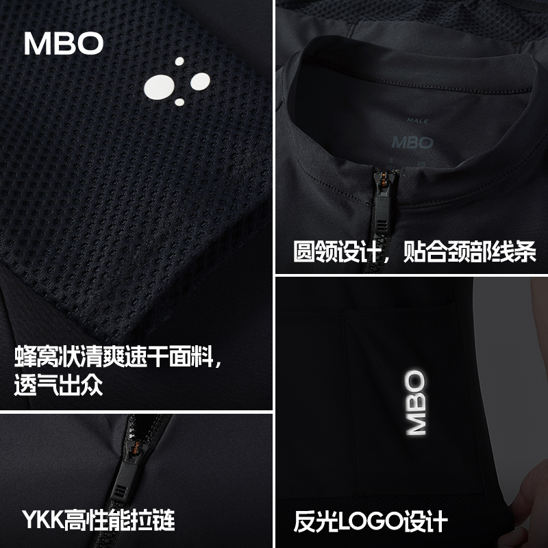 MBO男子全场景长短袖骑行服C001迈森兰新款春夏速干上衣骑行户外