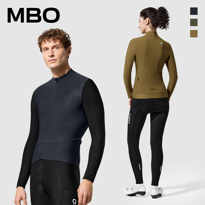 MBO CARVICO&reg;男女士秋冬抓绒骑行服抗菌美拉德C160新款保暖上衣