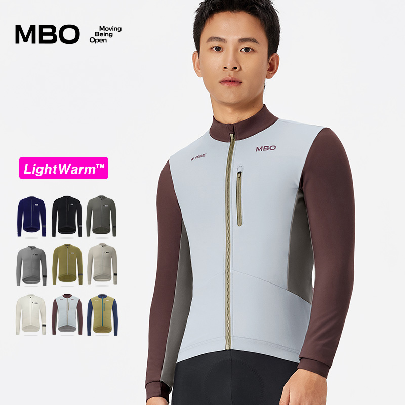 MBO LightWarm™男士秋冬轻暖百搭抓绒骑行服C161保暖运动上衣