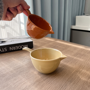 创意小鸟嘴沙拉碗备菜打蛋碗调料碗引流嘴带把搅拌碗日式料理碗