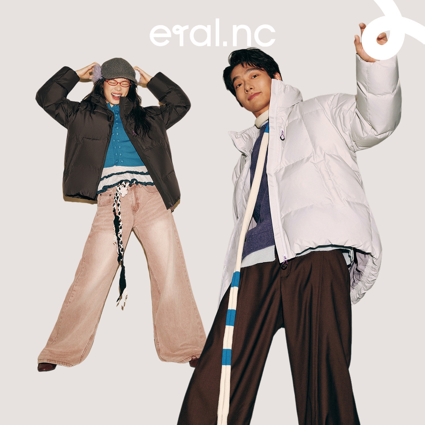 eral nc逃跑001工装通勤落肩面包感羽绒服男女同款户外运动