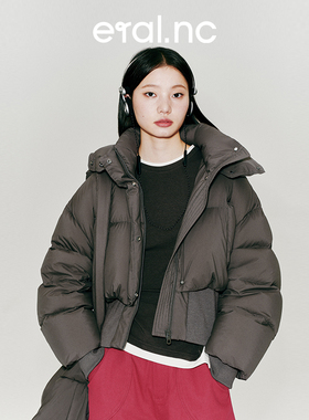漫游001 eralnc短款羽绒服女新款秋冬独特鸭绒面包服时尚加厚外套