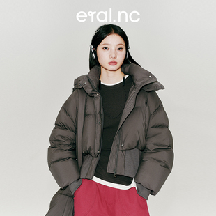 秋冬独特鸭绒面包服时尚 羽绒服女新款 加厚外套 eralnc短款 漫游001