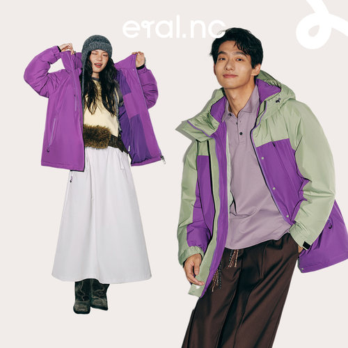 eral nc逃跑001工装通勤H型挺括感羽绒服加厚宽松保暖户外运动