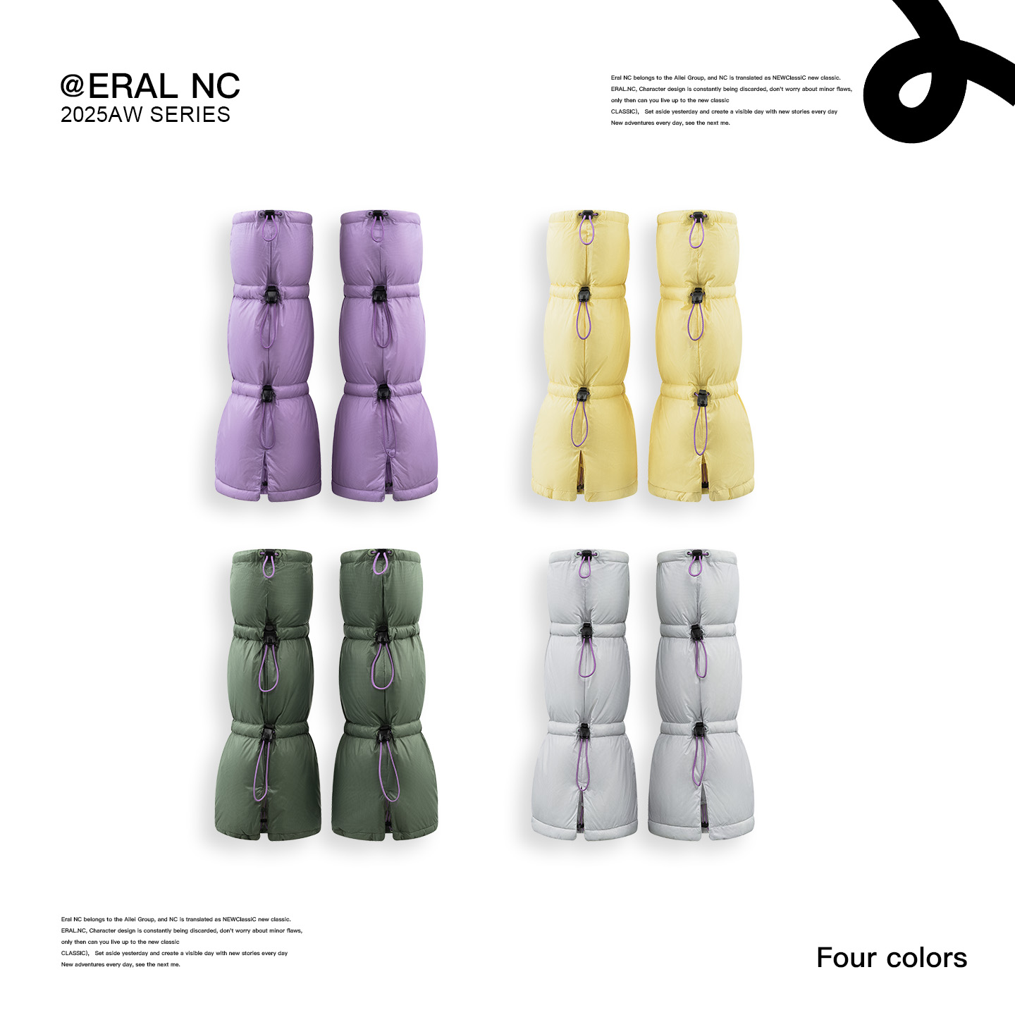 eral nc逃跑001城市趣味感可调节保暖加厚脚套运动户外防风