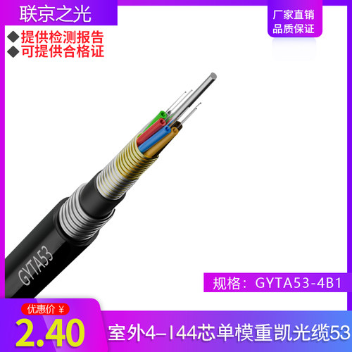 重铠光纤室外单模GYTA53-12B芯