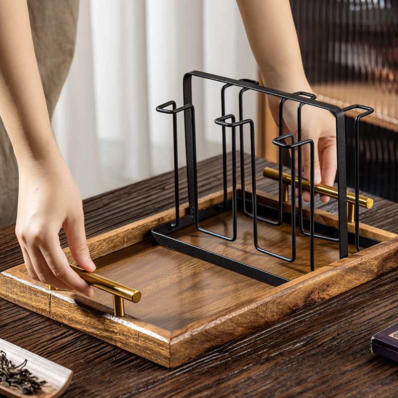 水杯架子置物架倒挂沥水茶杯托盘